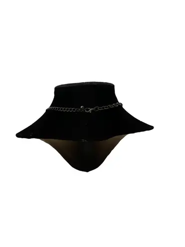 Avon vintage y2k art deco glass bead necklace Black