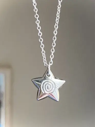 Handmade grunge y2k star swirl fully stainless steel chain necklace💫🌀