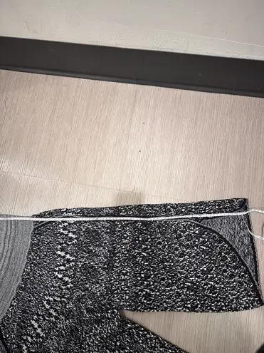 Vivienne Westwood red label grey/white knitted textured cropped flared pants/