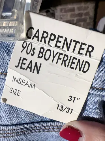 S. O. N. G. AUTHENTIC ORIGINAL DENIM CARPENTER 90s BOYFRIEND JEAN Blue Size 31