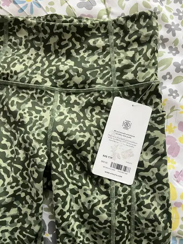 Athleta Green Patterned Biker Shorts  - Image 4