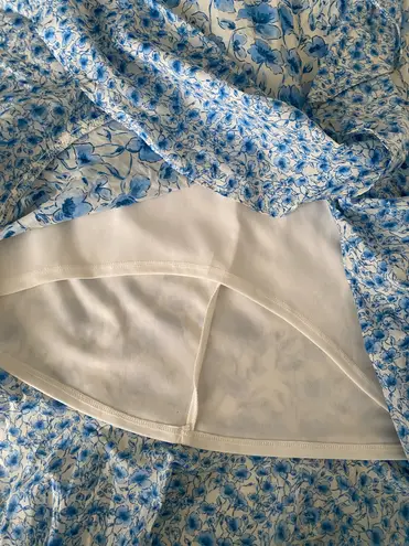 Maison Tara Sleeveless Mixed Bluebell Print Wrap Maxi Dress New Multiple Size 14