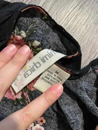 Mimi Chica Black Floral Romper