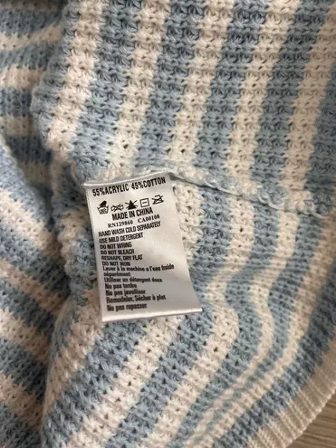 Rhythm NWT Corsica Striped Knit Oversized Sweater in Blue Stripe