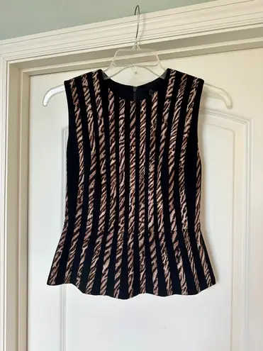 BCBGMAXAZRIA - Stunning Roland Cheetah Stripe Peplum Top - Brand new with tags!