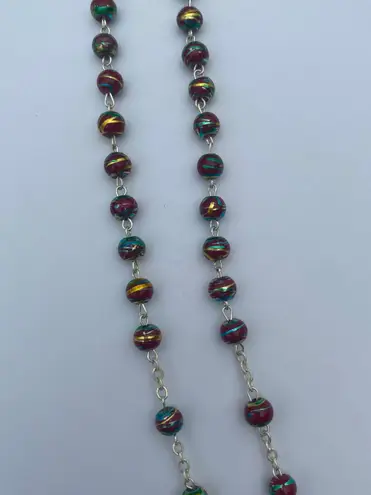 Rosary Red Multicolored Religious Catholic Prayers