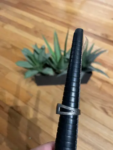 Sterling Silver Vintage .925 Mother of Pearl Inlay Band Ring Pastel Coquette Sz 8 - 7.5