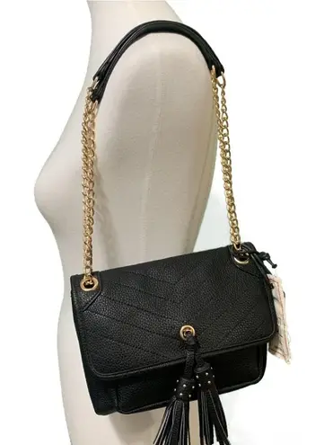 Like Dreams Black Faux Leather Chain Purse