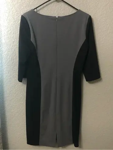 Tahari Black & Grey Dress - Size 8