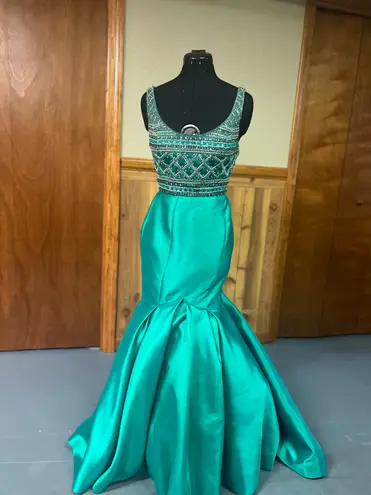 Rachel Allen Rachel Allan Two-Piece Prom Dress Mermaid