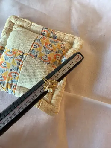 Hallmark Vintage Opal Pinky Ring Size 4.5 Gold Tone Marker Multiple Gemstones