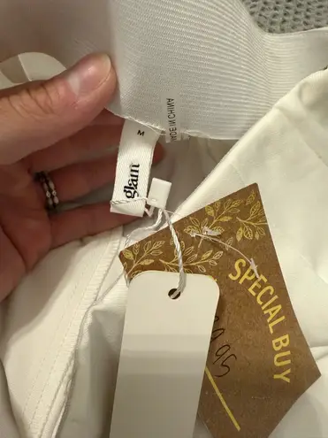 Glam White Wide Leg Palazzo Pants