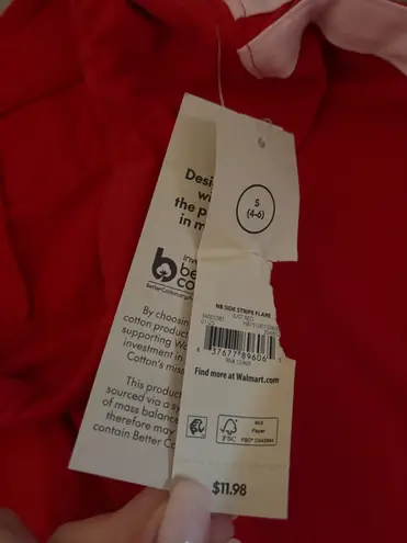 No Boundaries  pink and red flare leggings thumbnail 3