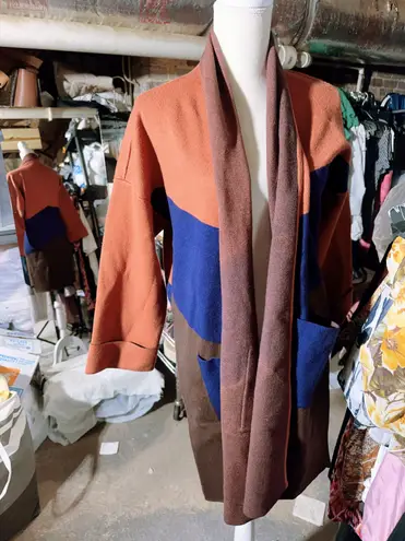 Dor Dor Couture long sleeve jacket sweater overall cardigan Brown