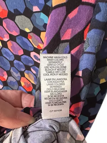 Gabby Skye Sheath Stretch Dress Colorful Geometric Abstract Size 12P