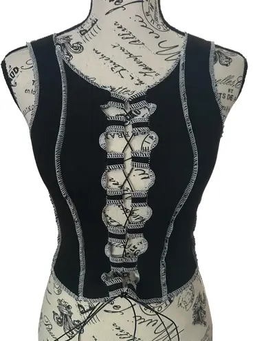 Brand New Black Peekaboo Top