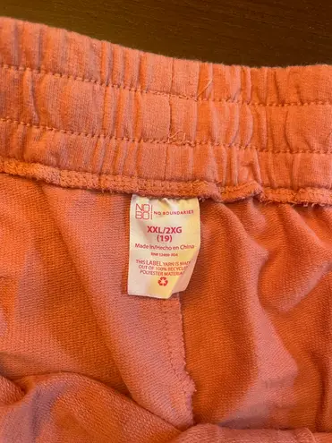 Coral Pink Sweat Shorts Size 2X