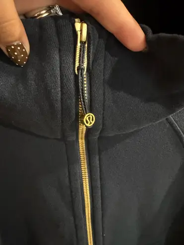 Scuba Funnel Neck Half Zip Blue Size L - Image 3