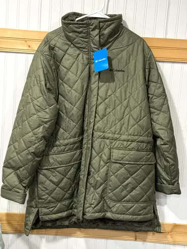 Columbia New  Women's Copper Crest Novelty Jacket Green, XL Water Resistant