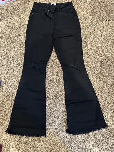 Flare Jeans Black Size 29