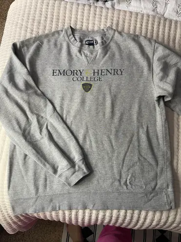 Crewneck COLLEGE Sweatshirt Gray Size XL