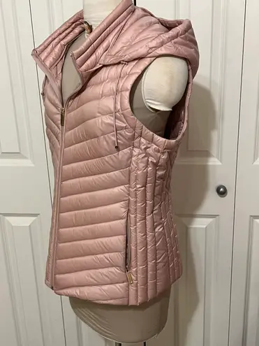 Gallery Light Pink Hooded Puffer Vest