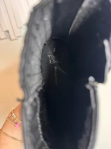 Target  Black Boots Leather Faux