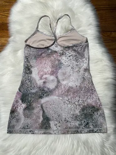 Lululemon Pink Galaxy Marble Tank Y Strap