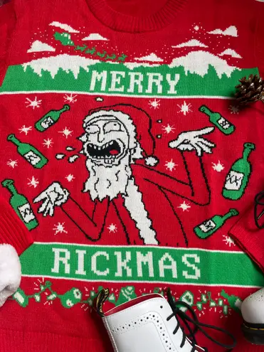 Rick and Morty Rickmas holiday Christmas sweater