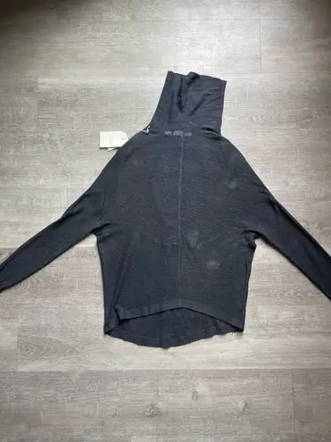 (NWT) Inhabit 100% Linen Turtleneck Button Front Gray Long Sleeves Shirt Size P