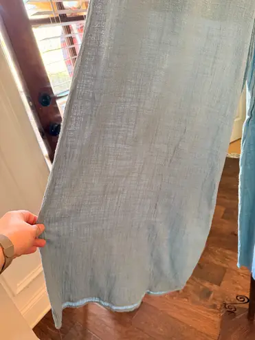 Love In EUC Blue Wide-Leg High-Waist Pull-On Pants with Built-In Shorts