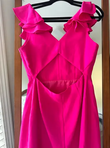 Amanda Uprichard Revolve  Gimlet Hot Pink Dress