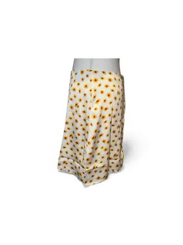 We Wore What Daisies Mini Slip Skirt Ditsy Ivory