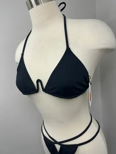 Tropic of C Black Bikini Set Size L
