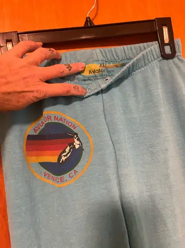 Aviator Nation Sweatpants teal XS