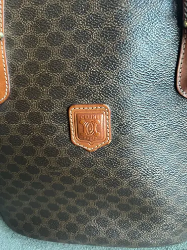 CELINE Macadam Bucket Vintage Tote Bag