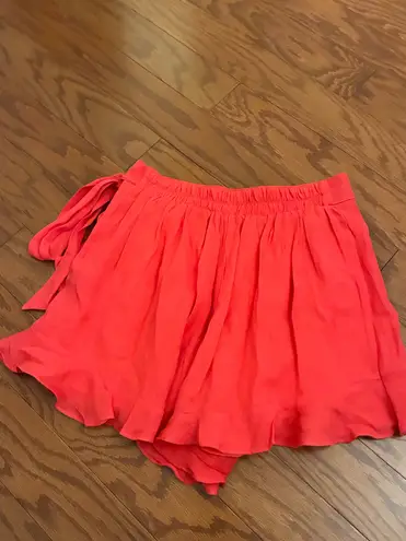 The Pants Store Coral Tie Side Skort