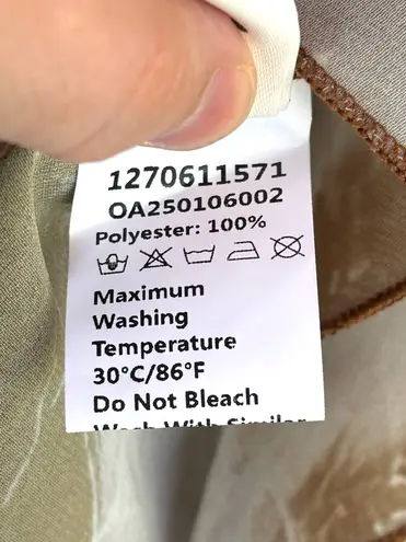 Commense Women's Large Brown Ruffled Modern Vintage