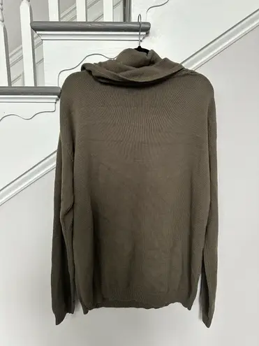 Harper NWT Lane Gouti Cowl Neck Off Shoulder Green Sweater Size 2XL - Image 7