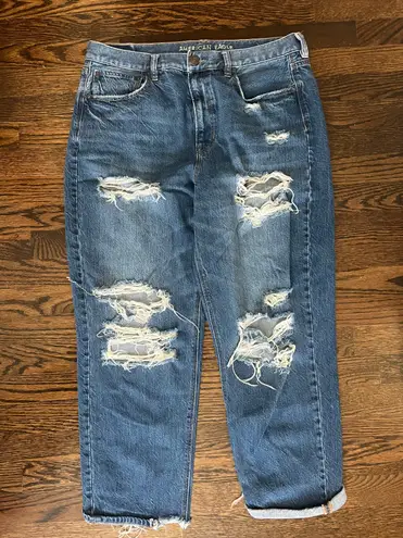 American Eagle Ripped Mom Jeans 