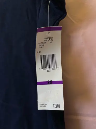 Jones New York Sport 100% Cotton Tank NWT Size 2X Coastal Fourth of July