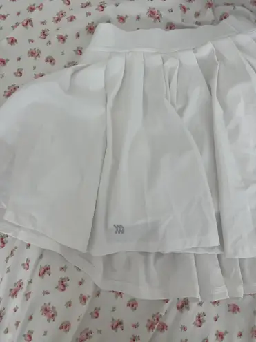 All In Motion white flowy tennis skirt 