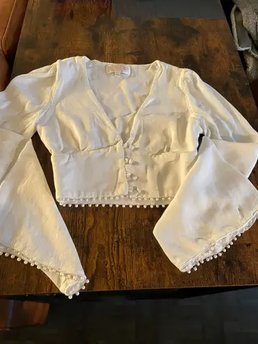 Stone Cold Fox Bell Sleeve Detail Blouse