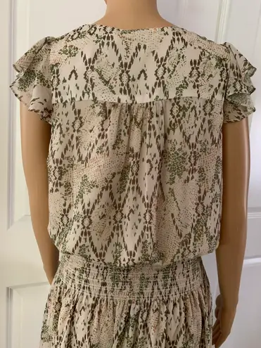 Ramy Brook Reina Snake Print Midi Dress