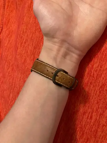 Boho Me Woman’s quartz movement Native American dial boho themed brown band watch!