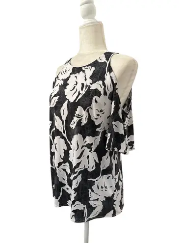 Inc international Concepts Womens Floral Cold Shoulder Blouse Size Small