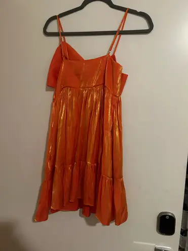 Orange dress day + moon