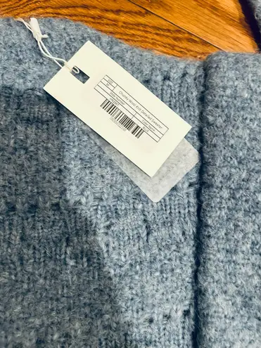 Endless Rose NWT BLUE CHUNKY WOOL KNIT DETAILED SWEATER size M