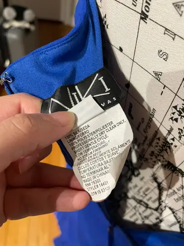 Niki By Niki Livas Vintage y2k Silk Spaghetti straps fit bodice bright 10