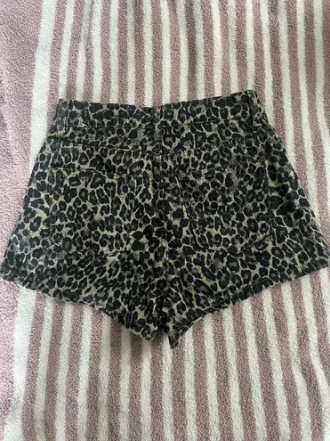 SHEIN Leopard Print Jean Shorts Multiple - Image 2